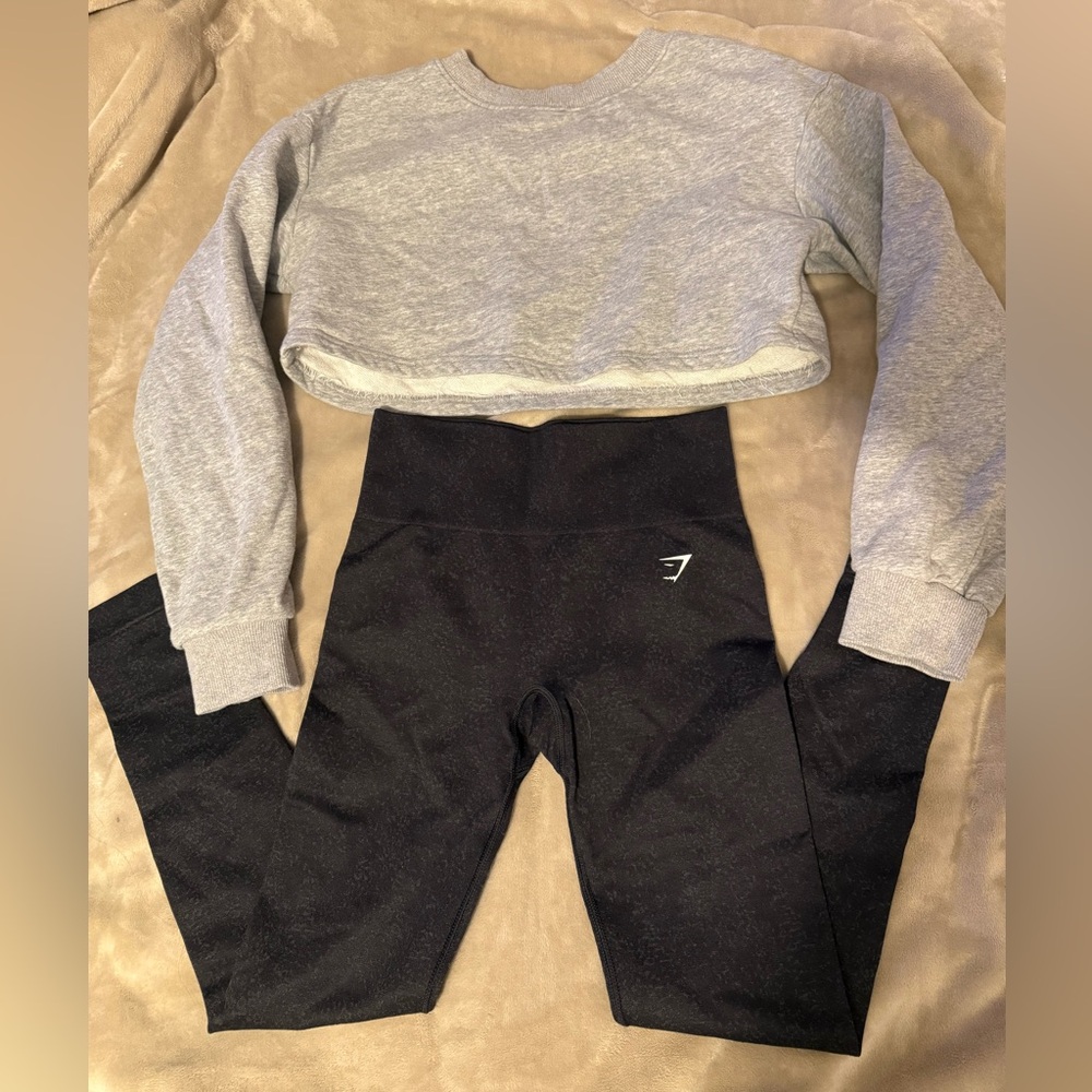 Gymshark Black Leggings gym outfit bundle
